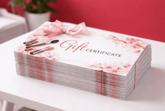   Подарочные сертификаты  
