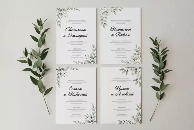 Именные приглашения