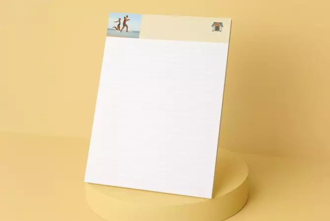 Блокнот на клею A4 с перфорацией