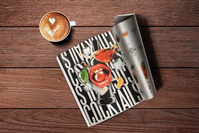 печать меню в новосибирске быстро