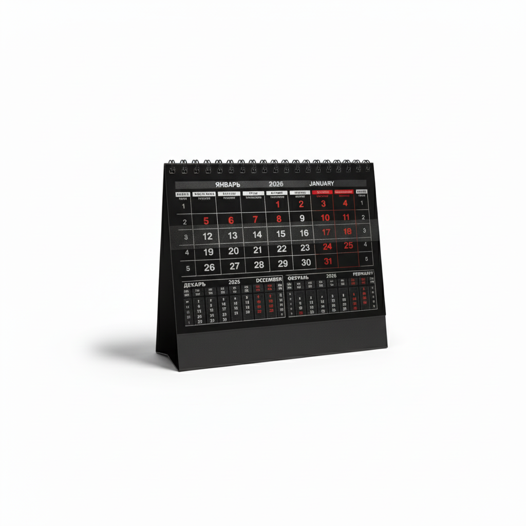 Настольный календарь под заказ в Новосибирске