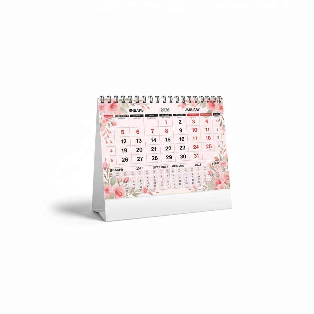 Настольный календарь под заказ в Новосибирске