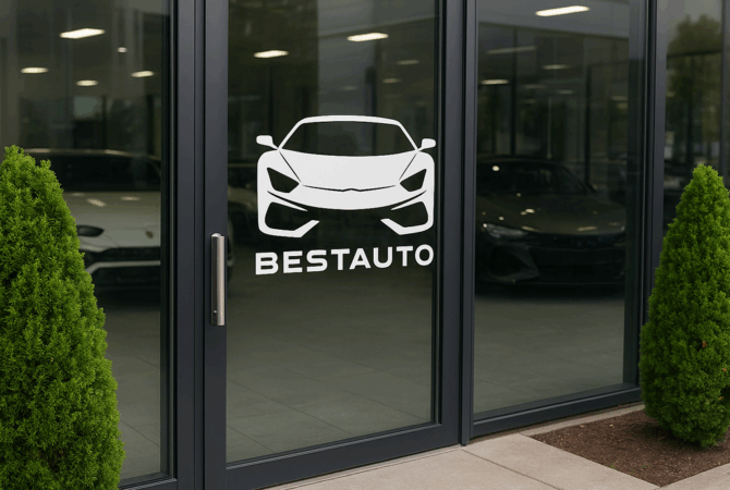 наклейки на стекло печать новосибирск