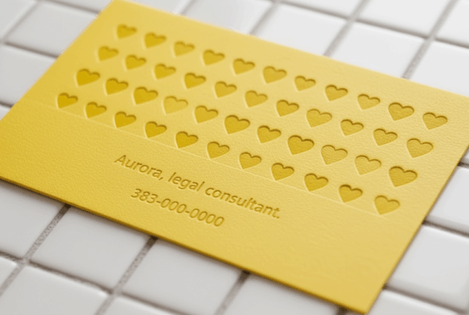 визитка с тиснением новосибирск